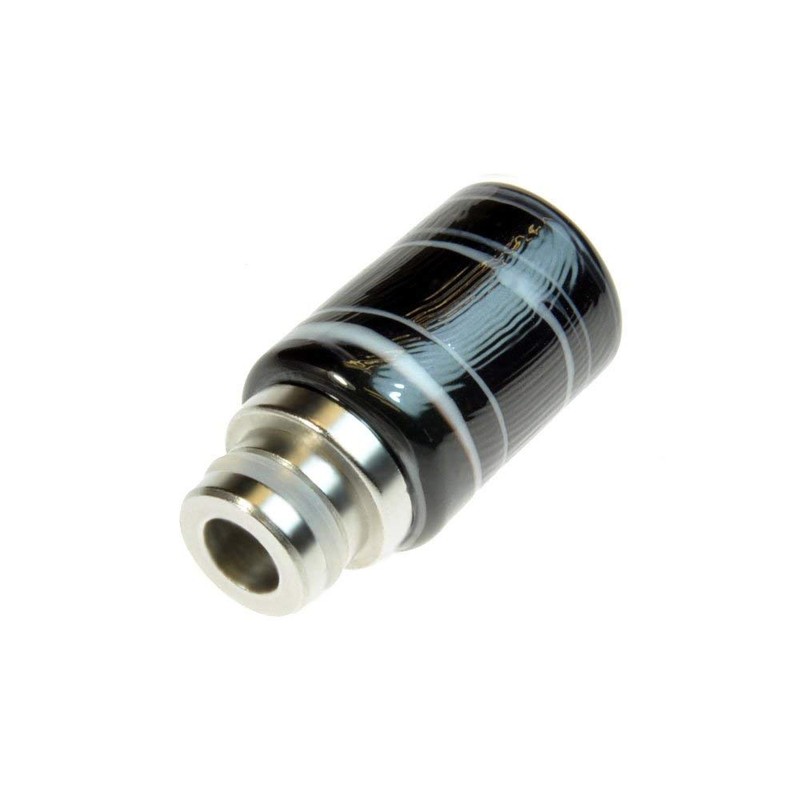 Armerah Swirl 510 Drip Tip eCig Mouthpiece Short/Big Jade/Stainless-Steel Single