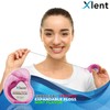 Expandable Floss Treated with Activated Charcoal with Xylitol and Natural