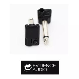 Evidence Audio ESP Soldered Right Angle 1/4 TS Plug, Black
