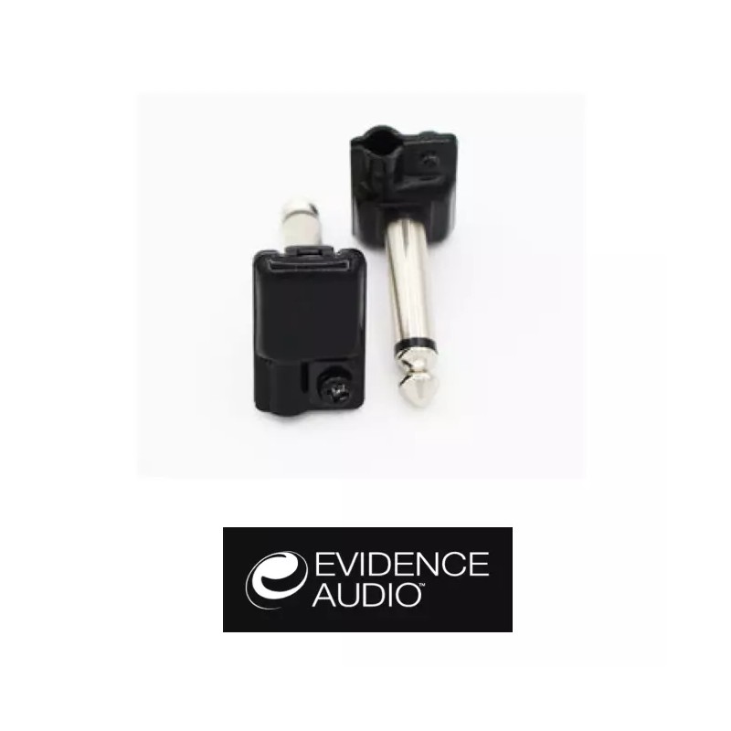 Evidence Audio ESP Soldered Right Angle 1/4 TS Plug, Black