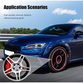 Pack of 4 Vinyl Car Sticker Decals for Car Rims Sports Sticker Car Decoration Sticker Reflective Sticker 150 x 20 cm