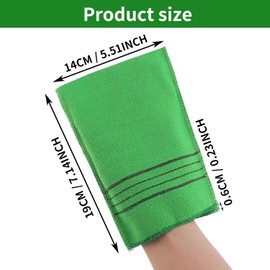 5 Guantes Exfoliantes Coreanos de Tela, Toalla Italiana, Toallitas Exfoliantes para El Cuerpo, Exfoliantes para La Ducha, Eliminan La Piel Muerta.