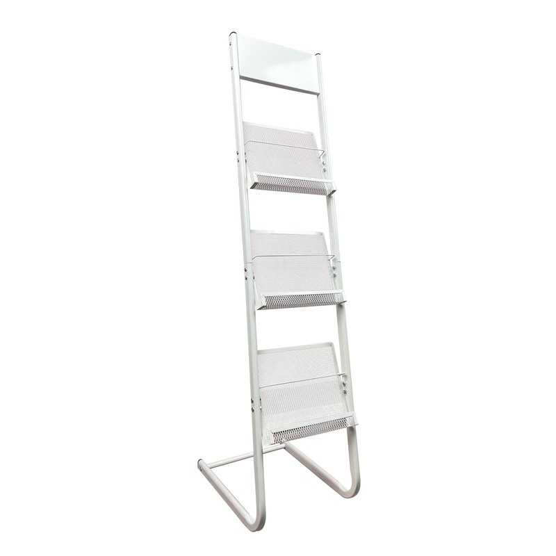 TONGMO Floor-standing 3-Layer Magazine Rack, Brochure Display Stand, made of
