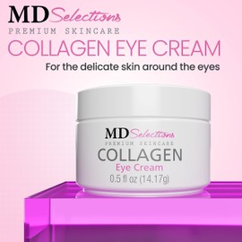MD Selections Eye Lift Cream | Eye Cream | Anti-Aging Collagen Eye Cream for Wrinkles, Under Eyes Treatment for Men and Women, 0.5 Fl Oz