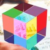 ECBANLI CMY Colour Mixing Cube, 50 mm Acrylic CMYcube Cube