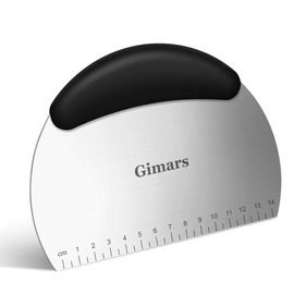 Gimars Stainless Steel Baking Dough Cutter, Dough Scraper