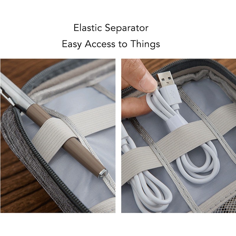Portable Cord Bag Electronic Accessories Carry Case Waterproof Electronic Storage