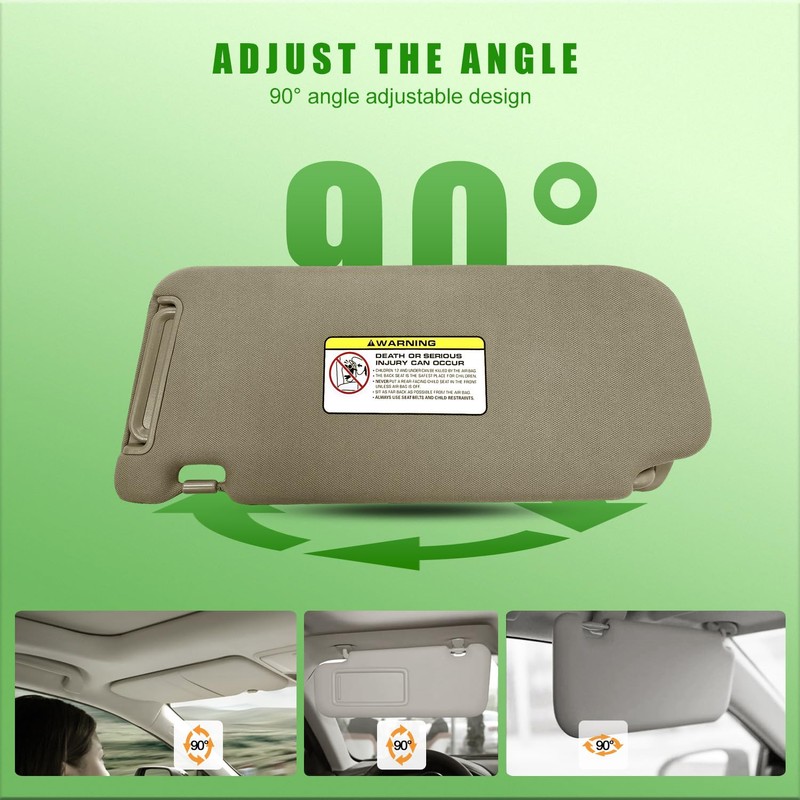 Left&Right Side Sun Visor Replacement Fits for Hyundai Santa Fe
