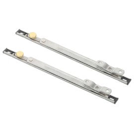 sourcing map 2Pcs Casement Window Hinges, 10" 304 Stainless Steel Adjustable Window Concealed Stay, Friction Stay Hinge, Window Latch Lock for Window Hardware Replacement, Silver