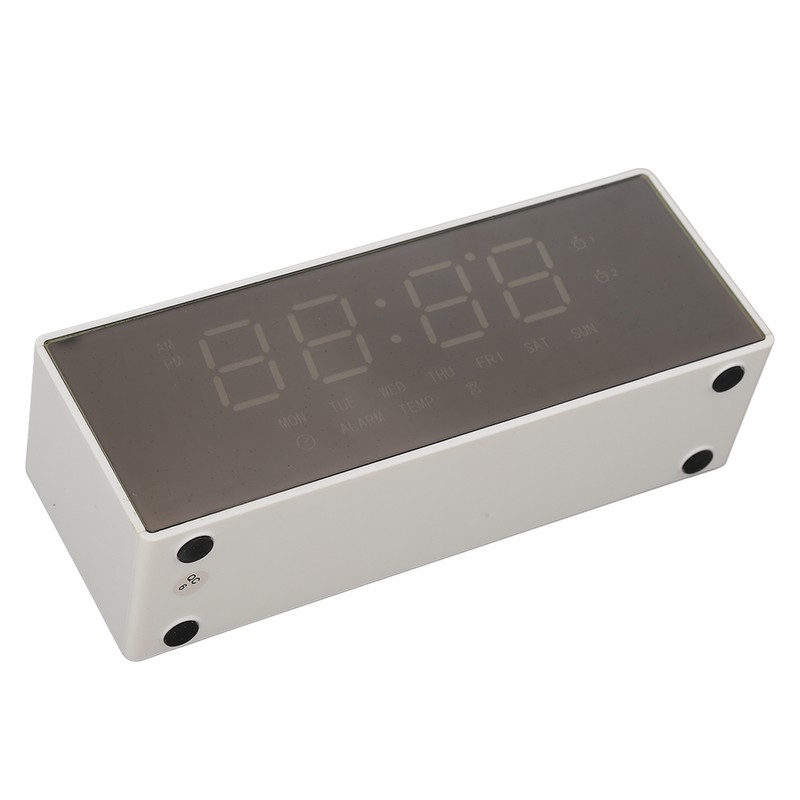 Digital Mirror Alarm Clock Multifunctional LED Mirror Electronic Clocks for