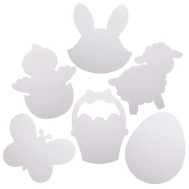 Baker Ross AX809 Children's Easter Cards for Crafts - Pack of 30, Ideal Easter Craft Project for School or Home