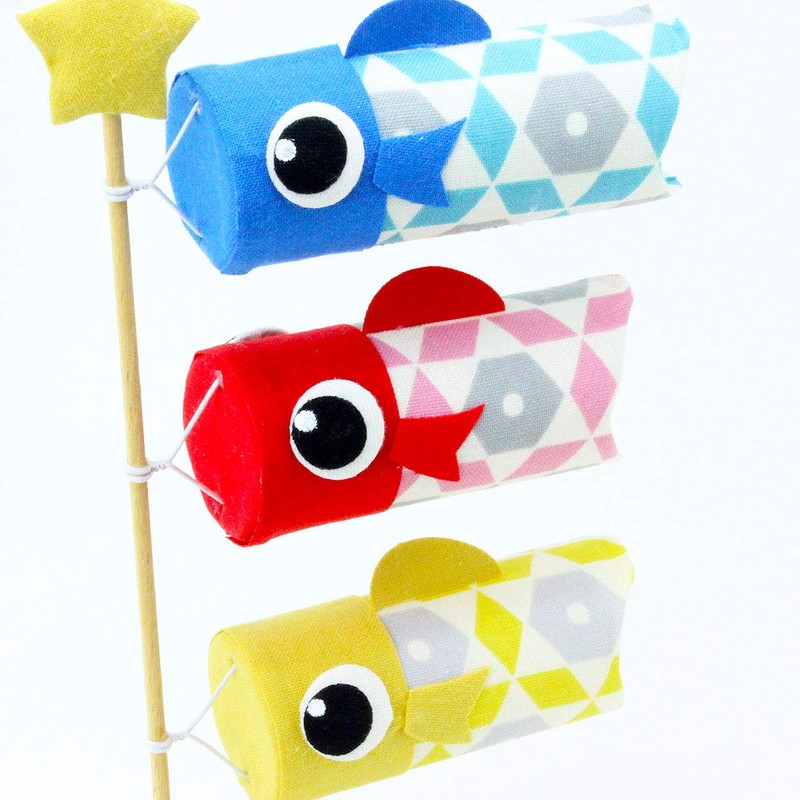Ryukodou Koti Stand Carp Streamer, 3 Pieces, 2-497