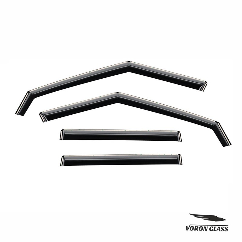 Voron Glass in-Channel Extra Durable Rain Guards for Mitsubishi Outlander