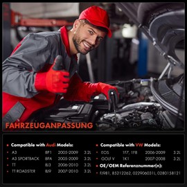 Frankberg 6x Einspritzventil 2-Polig Benzin Kompatibel mit A3 Sportback 8PA A3 8P1 TT 8J3 TT R.o.a.d.s.t.e.r 8J9 E.O.S 1F7 1F8 Golf V 1K1 3.2L Replace# 022906031L