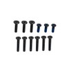 Gintai 12PCS(6long 3 Medium 3short) Black Laptop Bottom Case Screws