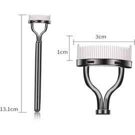 HENWUBEI 2 Pcs Lash Comb Eyelash Separator with Metal Teeth - Professional Mascara Comb & Eyelash Definer Tool for Clump-Free, Defined Lashes - Salon-Grade Lash Separator Brush for Makeup Artists, Daily Use