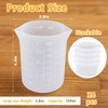 Palksky Silicone Cups for Melting Chocolate, 4PCS Silicone Measuring Cups