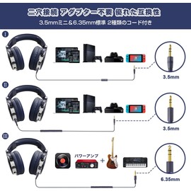 OneOdio Monitor Headphones DJ Headphones for Studio Recording/Instrument Practice/Mixing/Watching TV/Watching Movies/Gaming and More