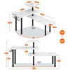 Homode Bathroom Counter Organizer Corner Shelf, Kitchen Countertop Organizer, 3