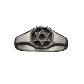 Empressjewellery R002093 Star of David Ring Solid Genuine 925 Sterling Silver