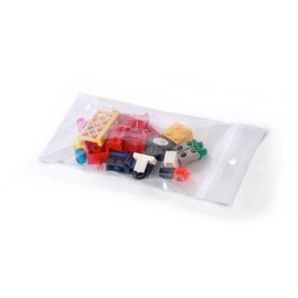 3" x 5" x 4 mil Clear Plastic Reclosable Bags with Zip Top and Hang Hole (Case of 1,000)