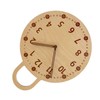 Wall Clock 10 Inch Round Silent Decorative Battery Operated Wooden