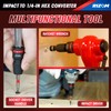 Rizom 3-Piece Quick Release Impact Bit Holders, 1/2 3/8 1/4-Inch