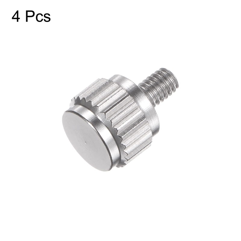 sourcing map 4pcs Vernier Calipers Locking Screws M2.5x4mm Round Flat