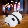 Cute Panda Night Light Silicone Animal Night Lamp USB Rechargeable
