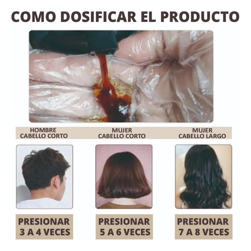 Tinte Shampoo Natural 3 En 1 Unisex Color Instantaneo 500