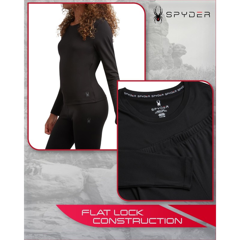 Spyder Women's Thermal Underwear Set - 2 Piece Brushed Back