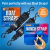 Boat Trailer Winch Strap with Hook, Heavy Duty Replacement for