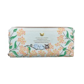 K-PARTS BebeDayan Long Wallet, Round Zipper, Long Wallet, Women's, Long Wallet, Bibetayan Wallet, Diyan, Wachi-Fird, Round Zipper, Synthetic Leather, Cat Goods (Goldwood Door and Shimaenaga)