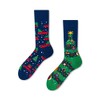 Many Mornings Unisex Xmas Tree Mismatched Socks (Pack of 2),