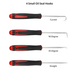 QWORK® 9Pcs Long Hook and Pick Set with Scraper, RemovalPullerHook, Automotive and Electronics Repair Tool Set
