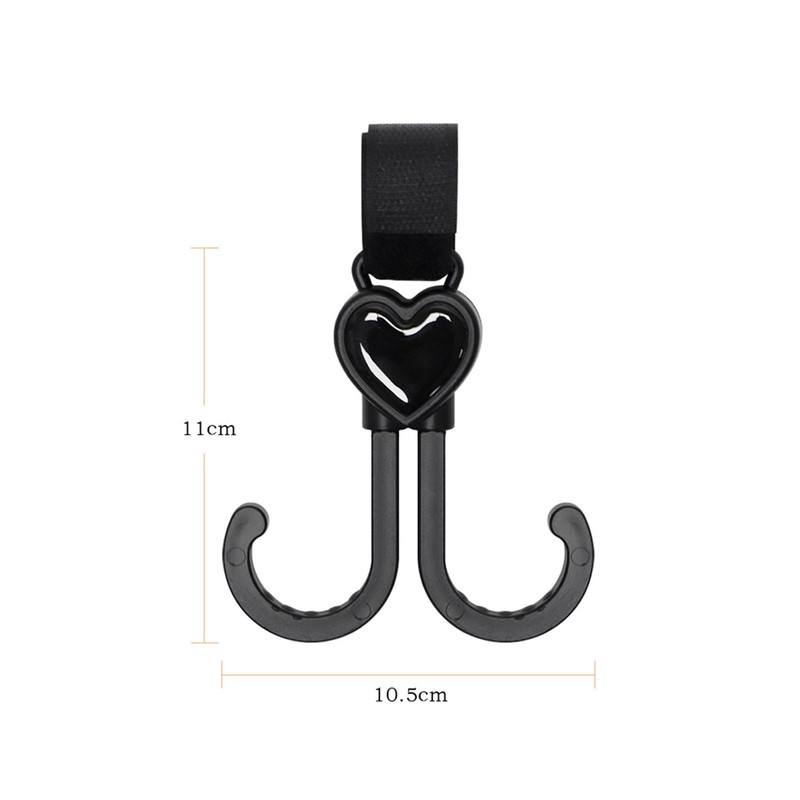 ViWaVee Pram Hook, Heart Shape Velcro Hook Pram for Changing