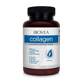 BIOVEA COLÁGENO HIDROLIZADO Tipo 1 y 3 de 750mg con 120 Cápsulas vegetarianas