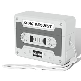 ORATYFAN - Funda para AirPod Pro de 2ª/1ª generación, diseño de cinta, funda protectora de silicona suave a prueba de golpes con cordón para AirPods Pro 2 y 1 funda para hombres y mujeres (gris)