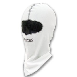 SPARCO BASIC Face Mask, Dry Mesh, White, For Racing Karts, Sports Touring, white