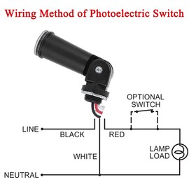 Outdoor Photoelectric Sensor,120V AC Photocell Light Sensor Switch,Dusk to Dawn Swivel Mount Conduit Lighting Control,IP65 Waterproof Photocell for LED Post Light,Wall Pack,Shoebox,Porch Lights