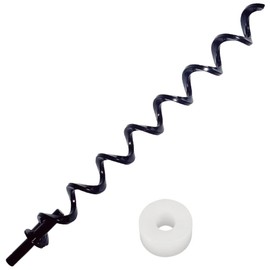 17-in Auger Shaft Screw Push Rod/Shaft and Auger Brushing Kit, Replacement for Most Traeger Pellet Grills