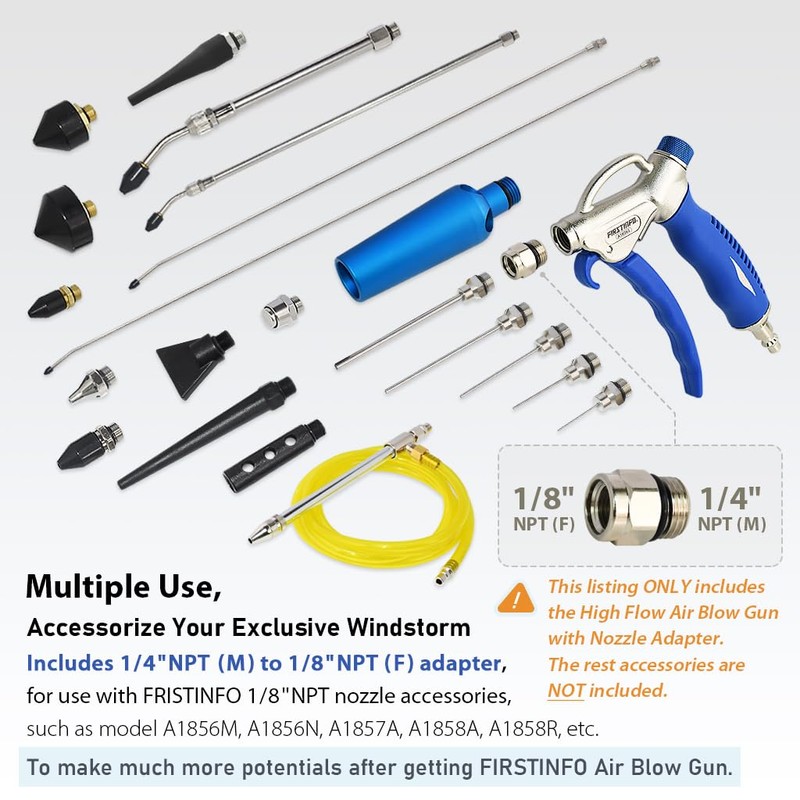 FIRSTINFO A18563US Windstorm - Pistola de aire de alto volumen
