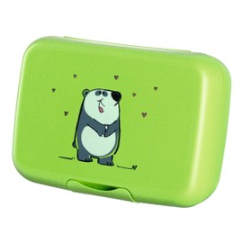 LEONARDO HOME 022859 Bambini Lunch Box Green Panda, Plastic
