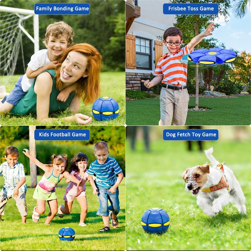 SAVTON Magic Ball, Football Shaped Magic Bouncing Ball,Interactive Pop-Up Transform,