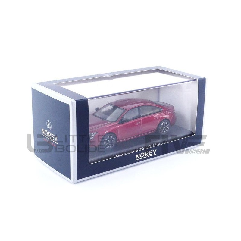 Noreb 1/43 Peugeot 508 GT Hybrid 2023 Elixir Red
