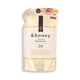 &-Honey Deep Moist Treat-ment Step 2.0 Refill 350g - Deep Moisturizing & Repairing Hair Oil for Dry/Damaged Hair, Honey-Infused, Sulfate/Paraben Free, French Lavender Honey Scent, Hair Care for Women