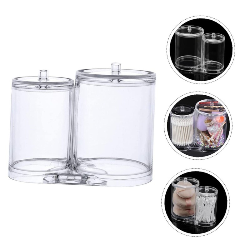 Ciieeo Multifunctional Cotton Pad and Swab Storage Box Lid Organizer