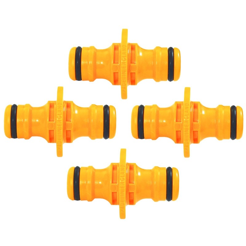 Hozelock 4 x Double Coupling Coupling for Hose Extension 1/2