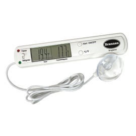Brannan Digital Freezer or Fridge Thermometer with Alarm- For Use in Fridge or Freezer Temperature Thermometer