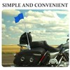 DOITOOL Motorcycle Flag Pole Adjustable Motorcycle Flag Mounts Extendable Aluminum